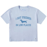 Women's I Got Friends Arch Short Sleeve Crusher Boxy Tee