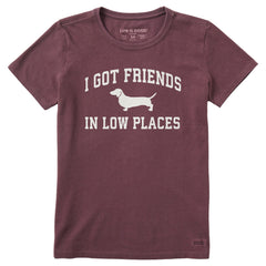 Women's I Got Friends Arch Short Sleeve Crusher Tee