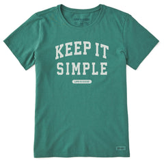 Women's Keep it Simple Arch Short Sleeve Crusher Tee
