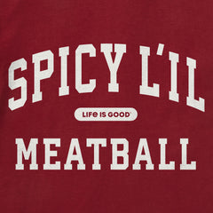 Kids Spicy L'il Meatball Arch Long Sleeve Crusher Tee