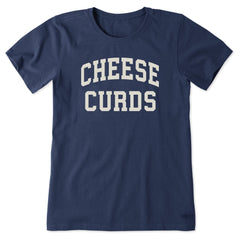 Women's Cheese Curds Arch Short Sleeve Crusher Tee