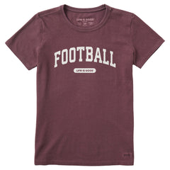 Women's Football Arch Short Sleeve Crusher Tee