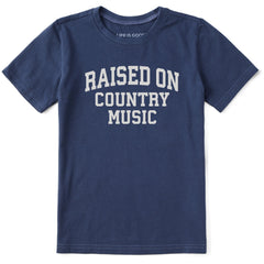 Kids Raised on Country Music Arch Short Sleeve Crusher Tee