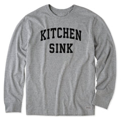 Men's Kitchen Sink Arch Long Sleeve Crusher Tee