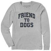 Women's Friend to Dogs Arch Long Sleeve Crusher Tee