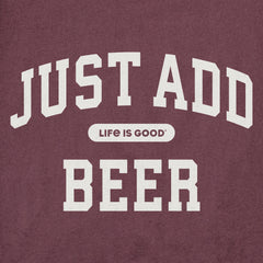 Women's Just Add Beer Arch Long Sleeve Crusher Tee