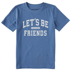 Kids Let's Be Friends Arch Short Sleeve Crusher Tee