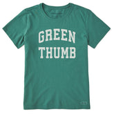 Women's Green Thumb Arch Short Sleeve Crusher Tee