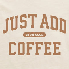 Men's Just Add Coffee Arch Short Sleeve Crusher Tee