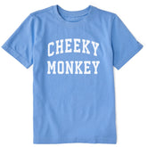 Kids Cheeky Monkey Arch Short Sleeve Crusher Tee