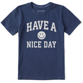 Kids Have a Nice Day Arch Short Sleeve Crusher Tee