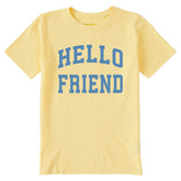 Kids Hello Friend Arch Short Sleeve Crusher Tee
