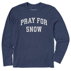 Men's Pray for Snow ARch Long Sleeve Crusher Tee