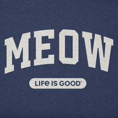 Toddler Meow Arch Short Sleeve Crusher Tee