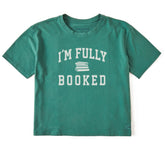 Women's I'm Fully Booked Arch Short Sleeve Crusher Boxy Tee
