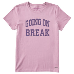 Women's Going on Break Arch Short Sleeve Crusher Tee