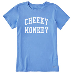 Women's Cheeky Monkey Arch Short Sleeve Crusher Tee