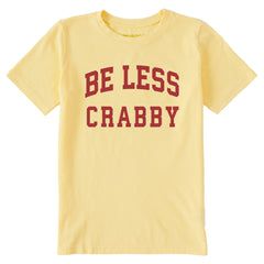 Kids Be Less Crabby Arch Short Sleeve Crusher Tee