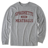 Men's Spaghetti and Meatballs Arch Long Sleeve Crusher Tee