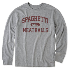 Men's Spaghetti and Meatballs Arch Long Sleeve Crusher Tee