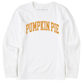 Kids Pumpkin Pie Athletic Arch Long Sleeve Crusher Tee