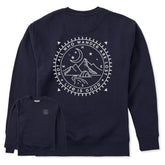 Adult Unisex Wander Compass Camp Every Wear Crew Sweatshirt
