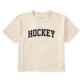 Women's Hockey Arch Short Sleeve Crusher Boxy Tee