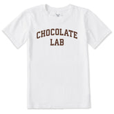 Kids Chocolate Lab Arch Short Sleeve Crusher Tee