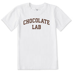 Kids Chocolate Lab Arch Short Sleeve Crusher Tee