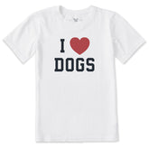Kids I Heart Dogs Arch Short Sleeve Crusher Tee