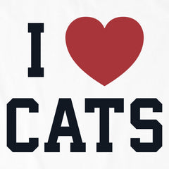 Kids I Heart Cats Arch Short Sleeve Crusher Tee