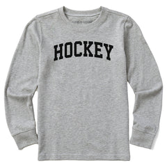 Kids Hockey Arch Long Sleeve Crusher Tee