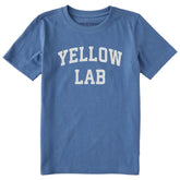 Kids Yellow Lab Arch Short Sleeve Crusher Tee