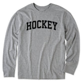 Men's Hockey Arch Long Sleeve Crusher Tee