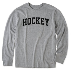 Men's Hockey Arch Long Sleeve Crusher Tee