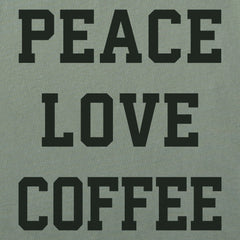 Men's Peace Love Coffee Arch Short Sleeve Crusher Tee