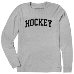 Women's Hockey Arch Long Sleeve Crusher Tee