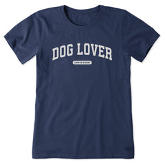 Women's Dog Lover Arch Short Sleeve Crusher Tee
