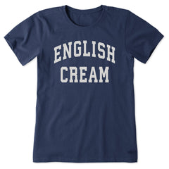 Women's English Cream Arch Short Sleeve Crusher Tee