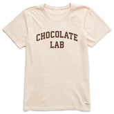 Women's Chocolate Lab Arch Short Sleeve Crusher Tee