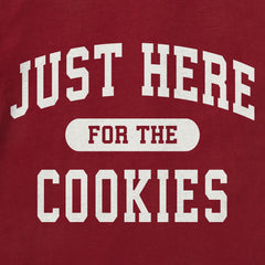 Kids Just Here for the Cookies Long Sleeve Crusher Tee