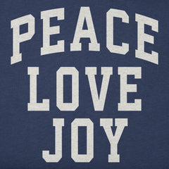 Kids Peace Love Joy Arch Long Sleeve Crusher Tee