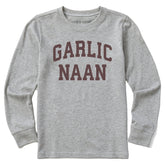Kids Garlic Naan Arch Long Sleeve Crusher Tee