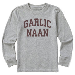 Kids Garlic Naan Arch Long Sleeve Crusher Tee