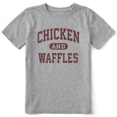Kids Chicken and Waffles Arch Short Sleeve Crusher Tee