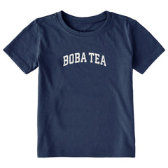 Toddler Boba Tea Arch Short Sleeve Crusher Tee