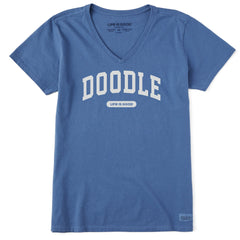 Women's Doodle Arch Short Sleeve Crusher Vee