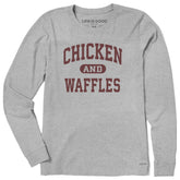 Women's Chicken and Waffles Arch Long Sleeve Crusher Tee