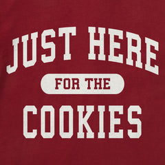 Women's Just Here for the Cookies Long Sleeve Crusher Tee