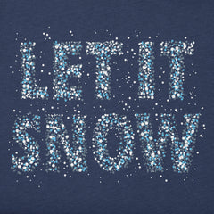 Toddler Let it Snow Sparkle Short Sleeve Crusher Tee